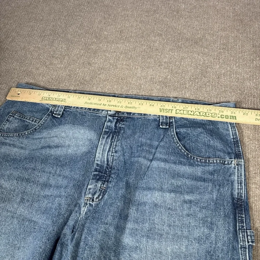 Wrangler Jean Shorts Mens 42 Relaxed Blue Denim Carpenter‎ Baggy Skater Workwear